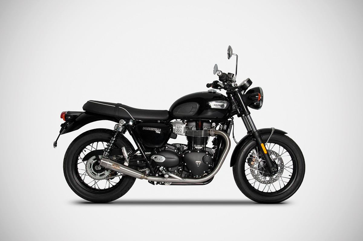 ZARD "SLIM" Long Dual Slip ons for the Bonneville T120 / T100 (2021+) ZARD "SLIM" Long Dual Slip ons for the Bonneville T120 / T100 (2021+)